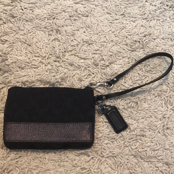 {Coach} Black Sparkle Wristlet - Picture 4 of 4
